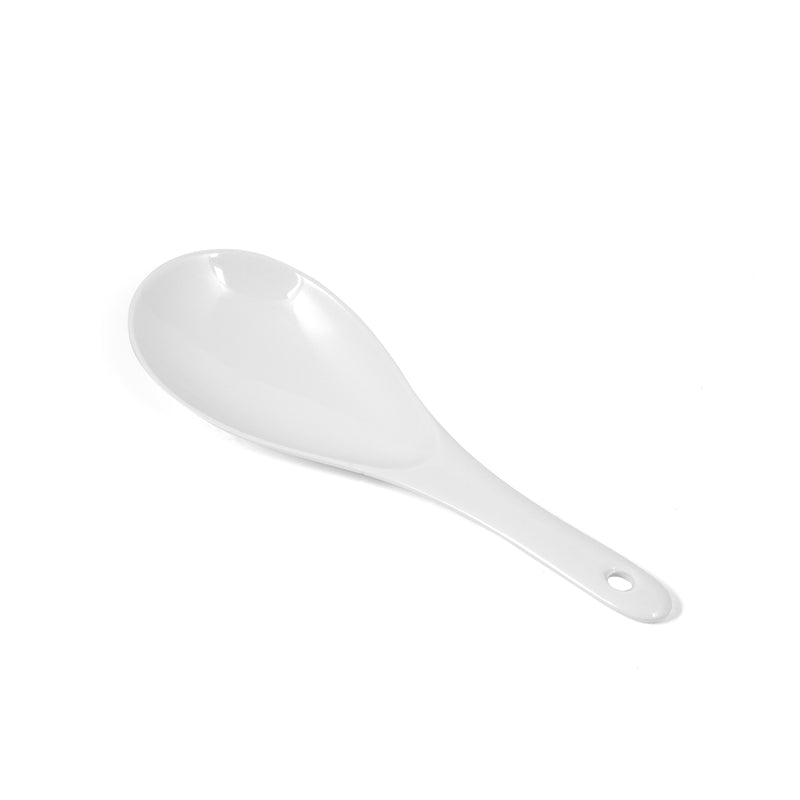 Vague White Melamine Ladle - Al Makaan Store