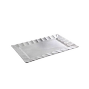 Vague White Melamine Platter - Al Makaan Store