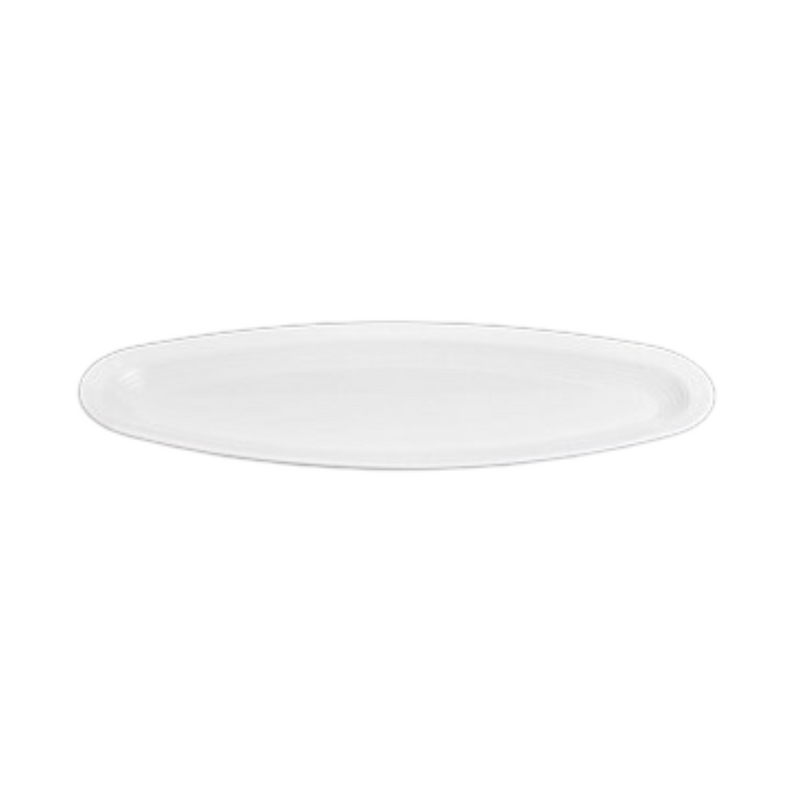 Vague White Melamine Fish Plate - Al Makaan Store