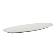 Vague White Melamine Fish Plate - Al Makaan Store