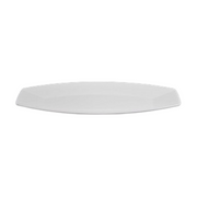 Vague White Melamine Boat Plate - Al Makaan Store