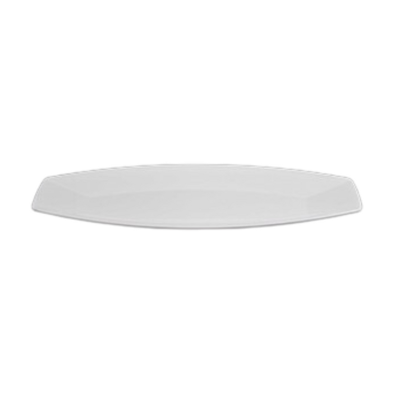 Vague White Melamine Boat Plate - Al Makaan Store