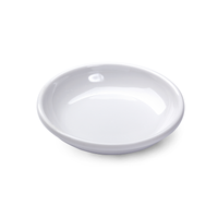 Vague White Melamine Round Dish 8 cm - Al Makaan Store