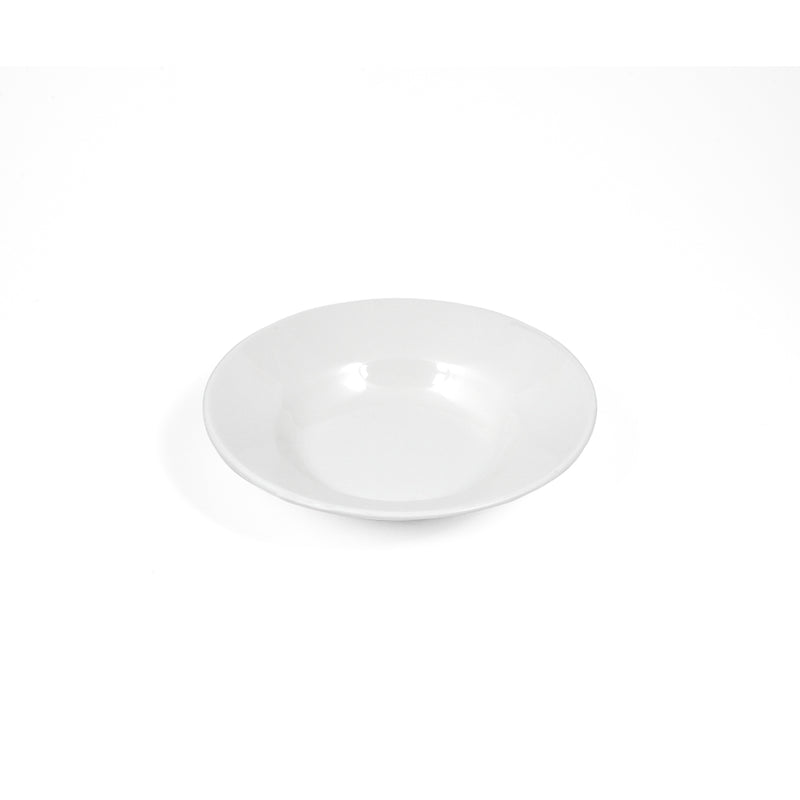 Vague White Melamine Soup Plate 15 cm - Al Makaan Store