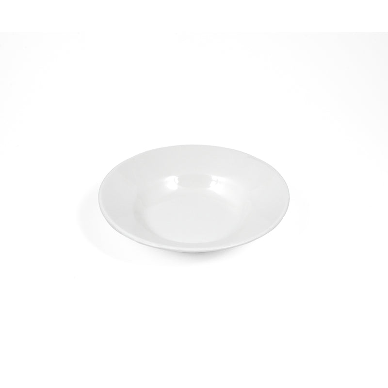 Vague White Melamine Soup Plate 15 cm