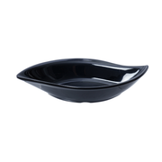 Vague Black Melamine Leaf Shape Dish - Al Makaan Store