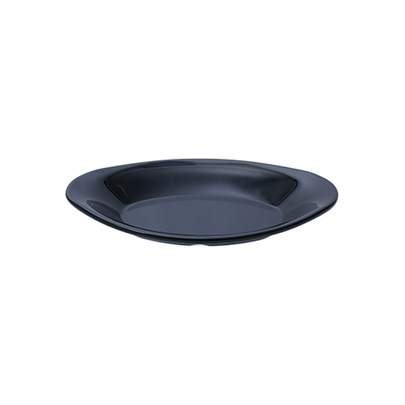Vague Black Melamine Salad Oval Platter - Al Makaan Store