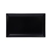 Vague Melamine Tray 45.7 x 28 cm Black Matt Finish - Al Makaan Store