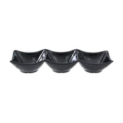 Vague Melamine Mezza Plate three comaprtments 24 cm x 8.4 cm x 4 cm - Al Makaan Store