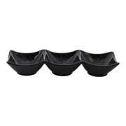 Vague Melamine Mezza Plate three comaprtments 24 cm x 8.4 cm x 4 cm - Al Makaan Store