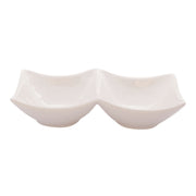 Vague Melamine Mezza Plate two comaprtments - Al Makaan Store