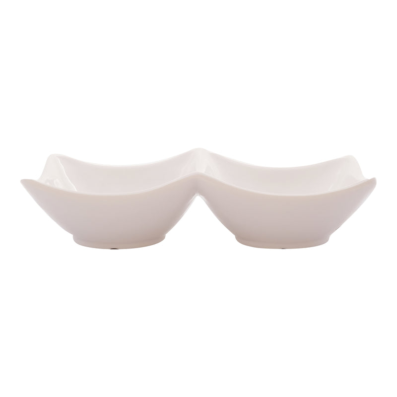 Vague Melamine Mezza Plate two comaprtments - Al Makaan Store