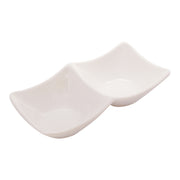 Vague Melamine Mezza Plate two comaprtments - Al Makaan Store