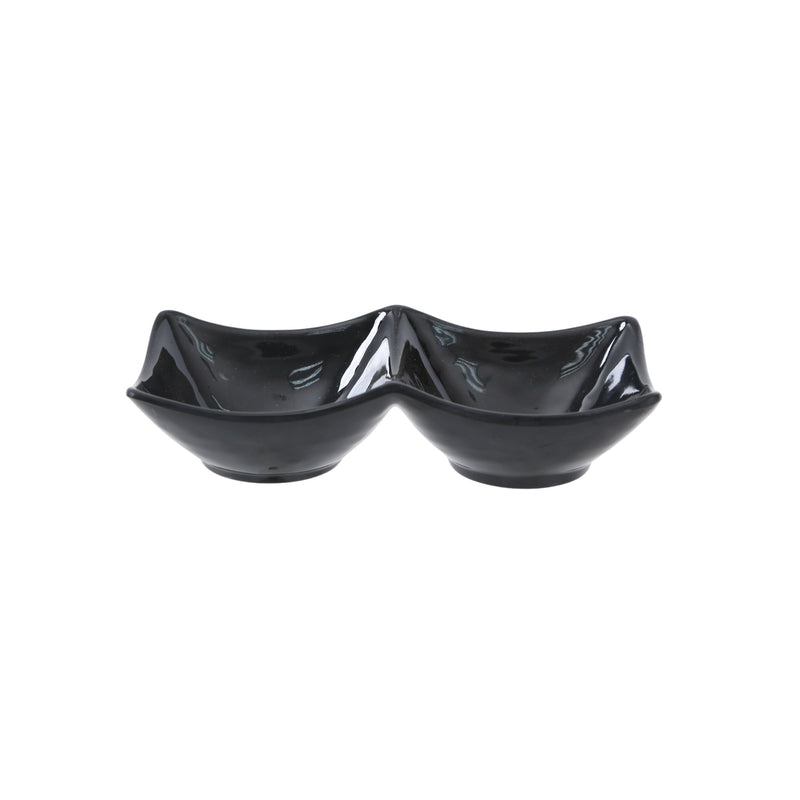 Vague Melamine Mezza Plate two comaprtments - Al Makaan Store