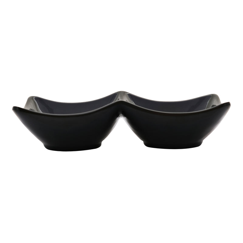 Vague Melamine Mezza Plate two comaprtments - Al Makaan Store