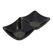 Vague Melamine Mezza Plate two comaprtments - Al Makaan Store