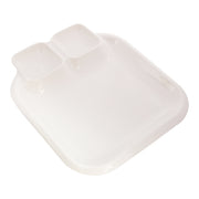 Vague Melamine Square Plate 28.5 cm x 25 cm - Al Makaan Store