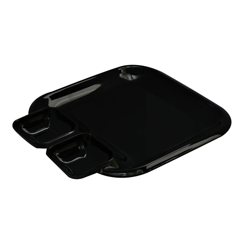 Vague Melamine Square Plate 28.5 cm x 25 cm - Al Makaan Store