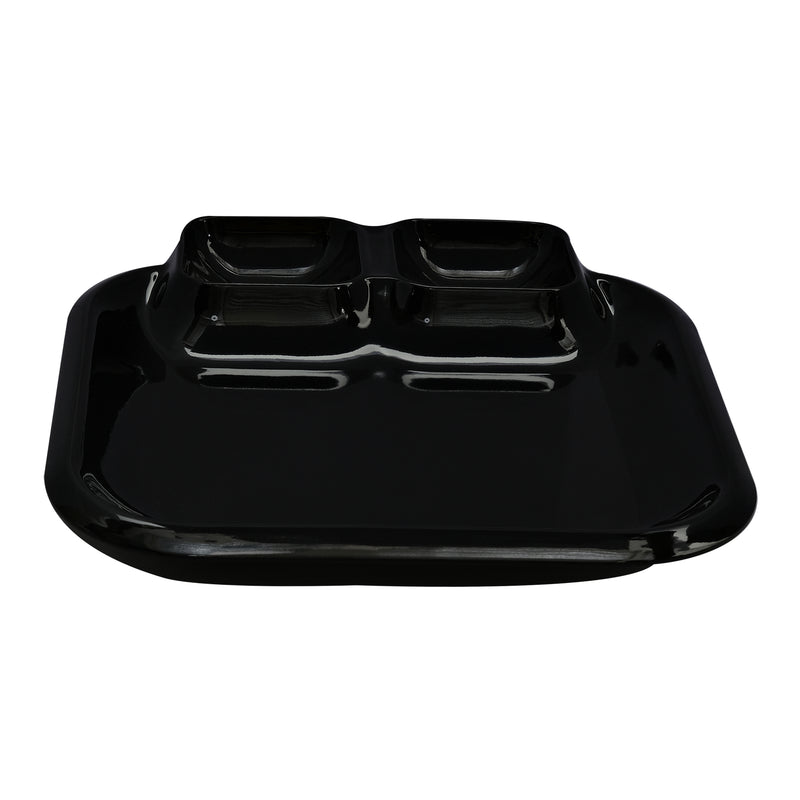Vague Melamine Square Plate 28.5 cm x 25 cm - Al Makaan Store