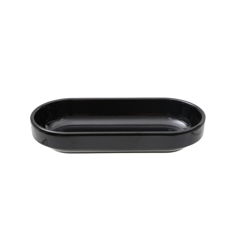 Vague Black Melamine Oblong Bowl 17 x 7.5 x 3 cm - Al Makaan Store