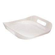 Vague Melamine Square Tray with Handle 13.5" x  2.5" - Al Makaan Store