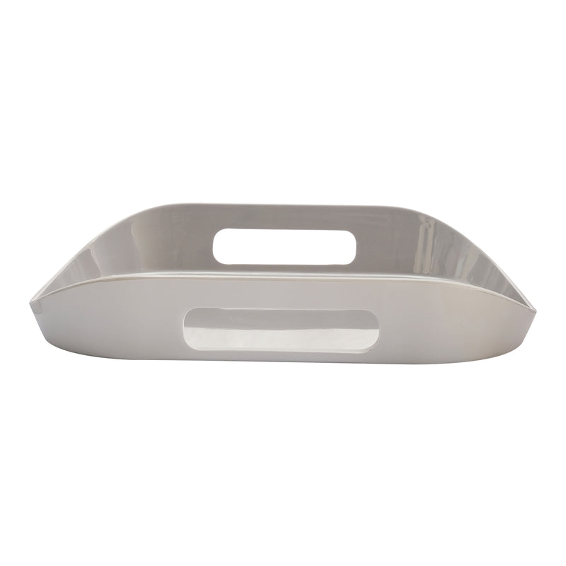 Vague Melamine Square Tray with Handle 13.5" x  2.5" - Al Makaan Store