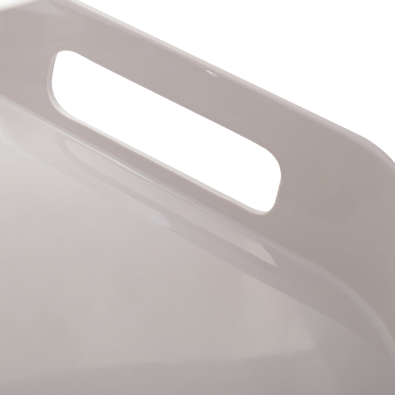 Vague Melamine Square Tray with Handle 13.5" x  2.5" - Al Makaan Store