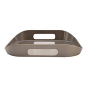 Vague Melamine Square Tray with Handle 13.5" x  2.5" - Al Makaan Store