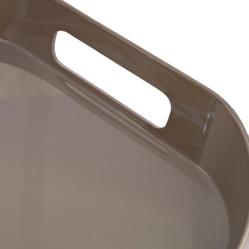 Vague Melamine Square Tray with Handle 13.5" x  2.5" - Al Makaan Store