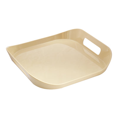 Vague Melamine Square Tray with Handle 13.5" x  2.5" - Al Makaan Store