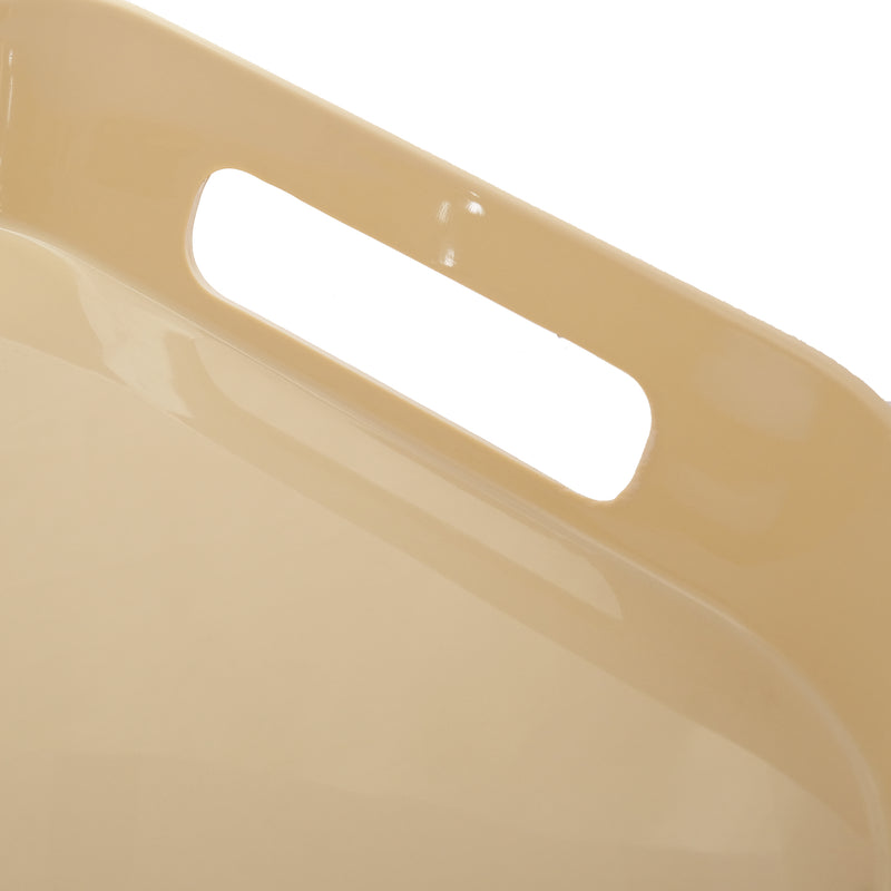 Vague Melamine Square Tray with Handle 13.5" x  2.5" - Al Makaan Store