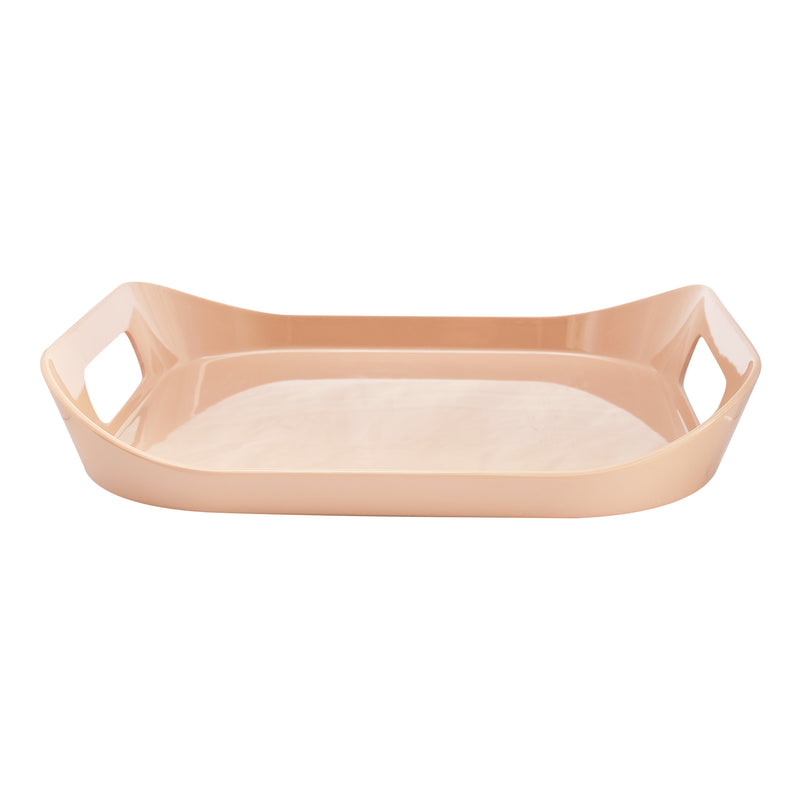 Vague Melamine Square Tray with Handle 13.5" x  2.5" - Al Makaan Store