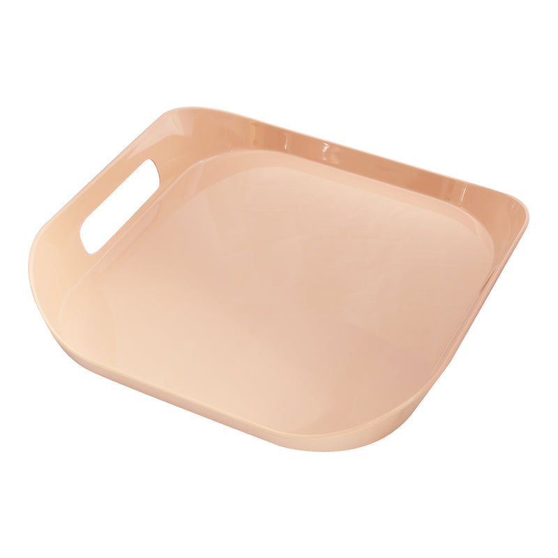 Vague Melamine Square Tray with Handle 13.5" x  2.5" - Al Makaan Store