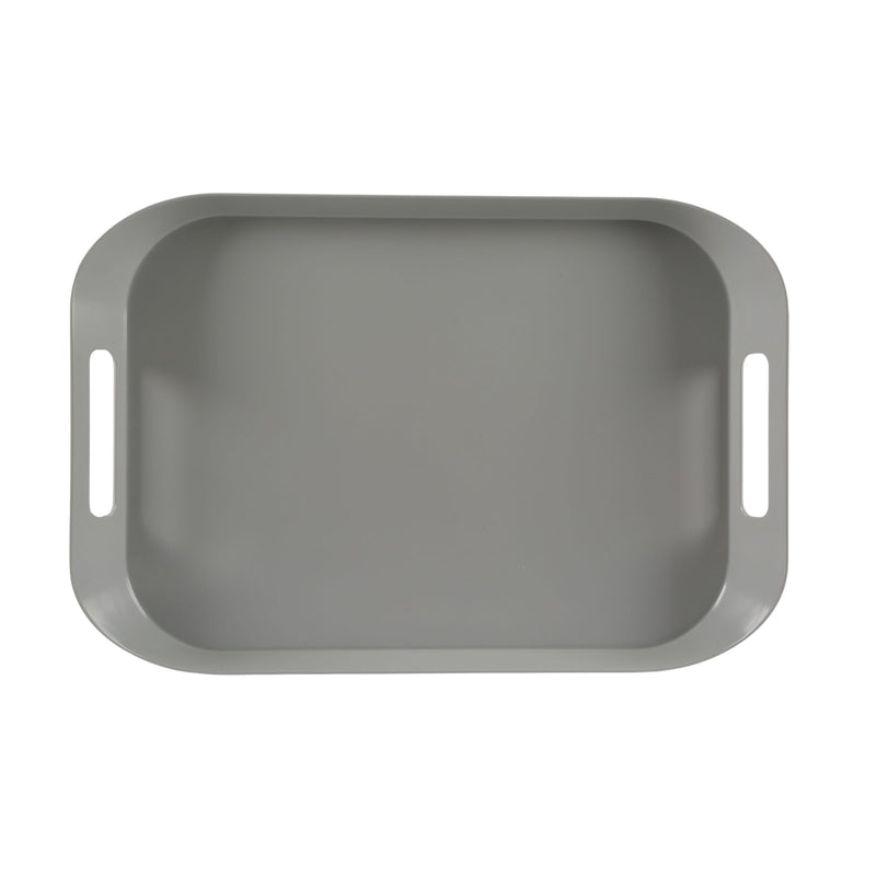 Vague Melamine Square Tray with Handle 53 cm x 37 cm - Al Makaan Store