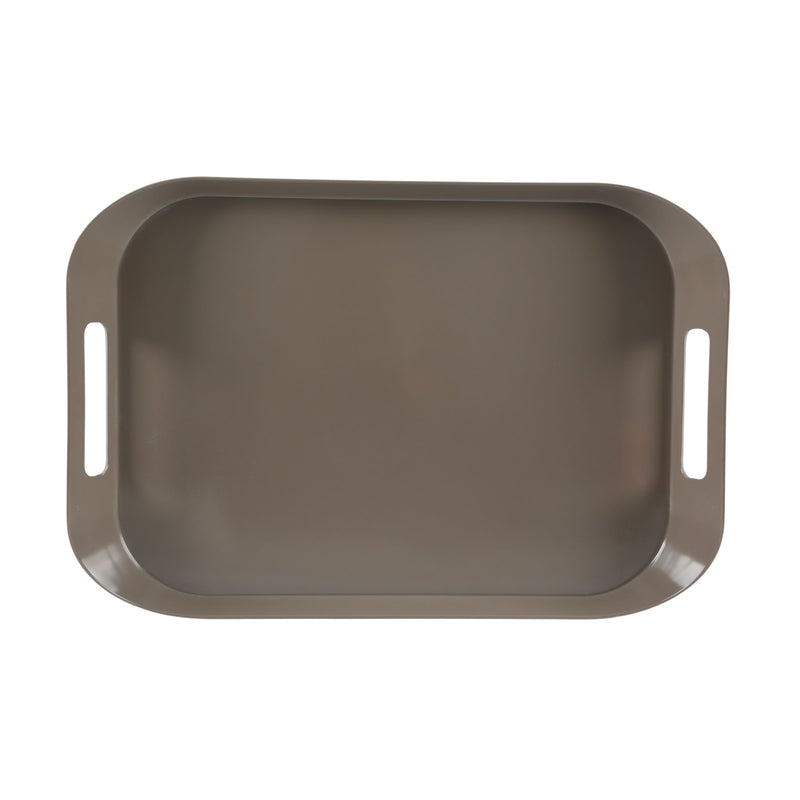 Vague Melamine Square Tray with Handle 53 cm x 37 cm - Al Makaan Store