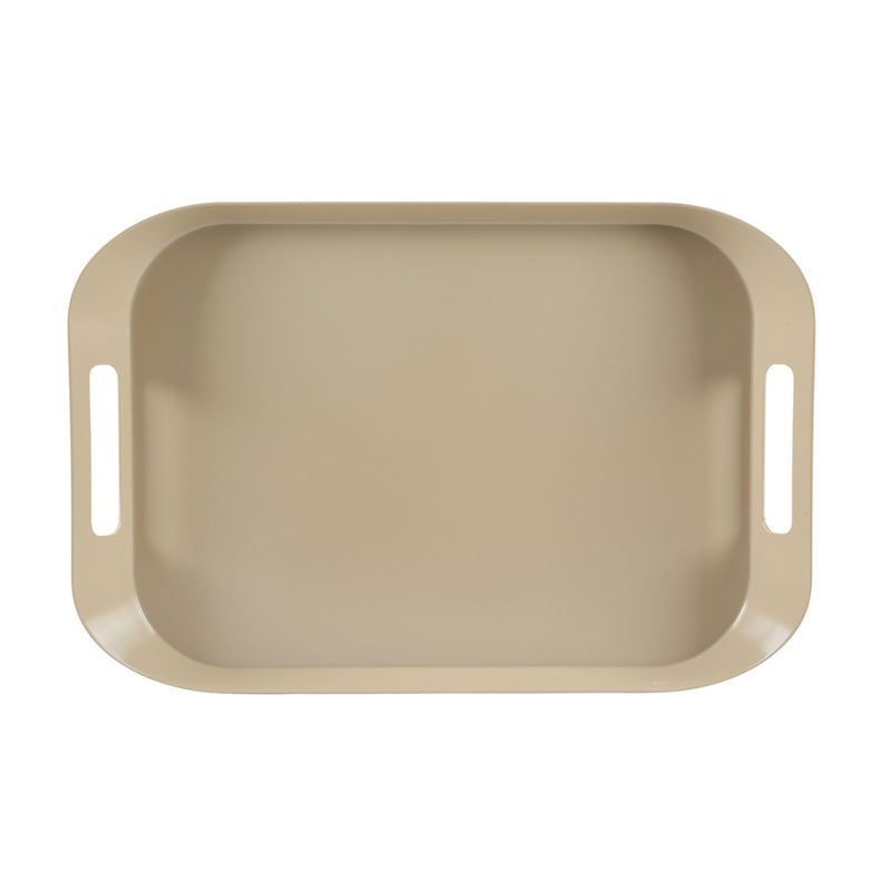 Vague Melamine Square Tray with Handle 53 cm x 37 cm - Al Makaan Store