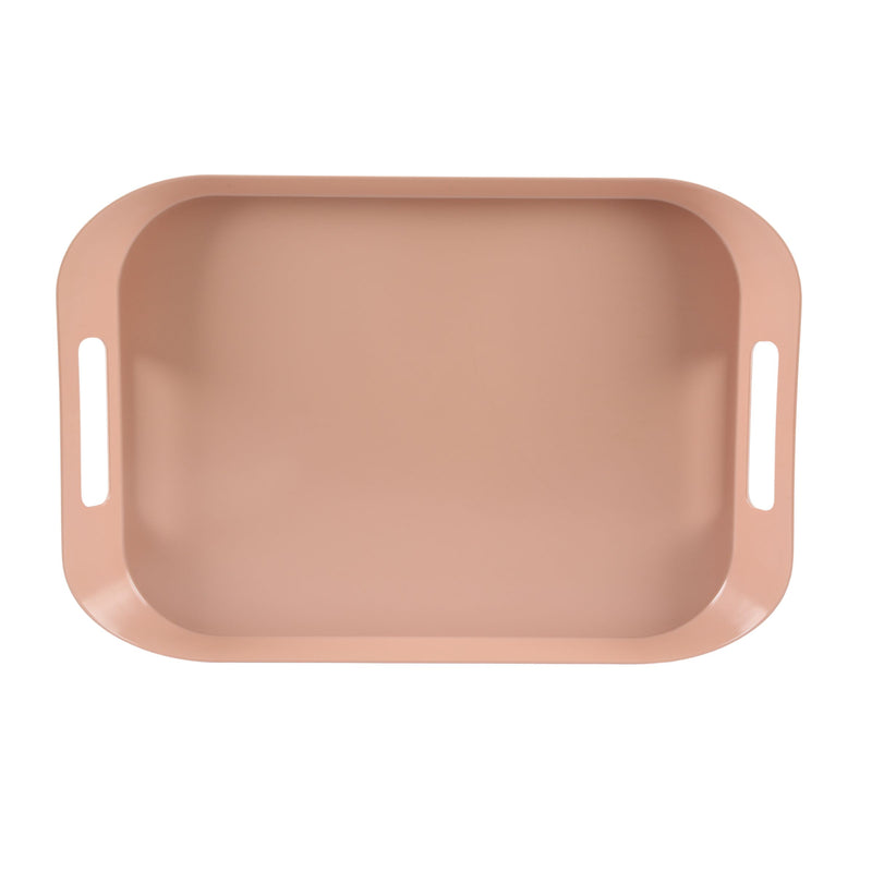 Vague Melamine Square Tray with Handle 53 cm x 37 cm - Al Makaan Store