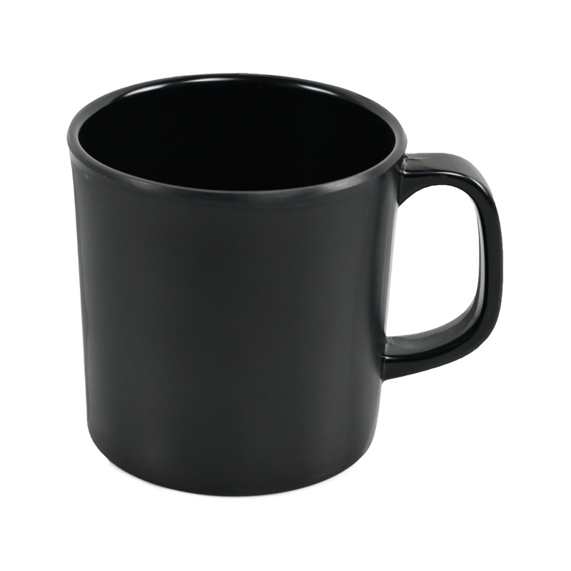 Vague Black Textured Melamine Mug 360ml