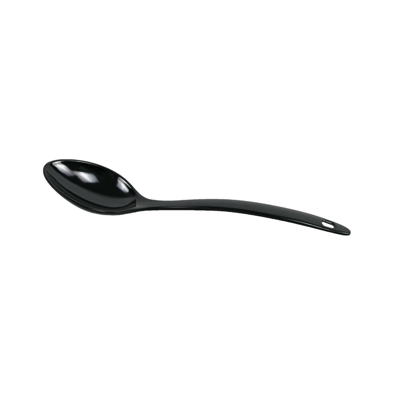 Vague Black Textured Melamine Cake Server