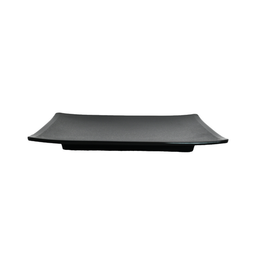 Vague Black Melamine Rectangular Plate - Al Makaan Store