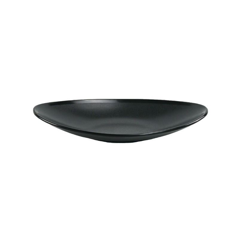 Vague Black Melamine Oval Bowl - Al Makaan Store