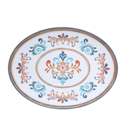 Vague Melamine Oval Plate 14'' Marrakech Design - Al Makaan Store