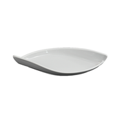 Vague Melamine White Boat Plate - Al Makaan Store