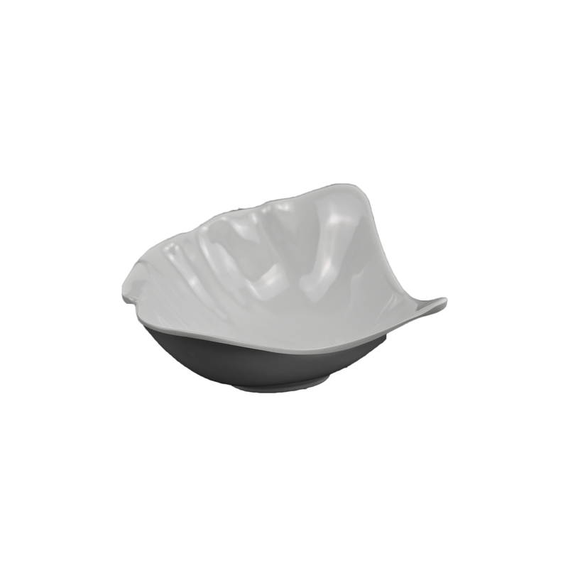 Vague Melamine White Shell Plate - Al Makaan Store