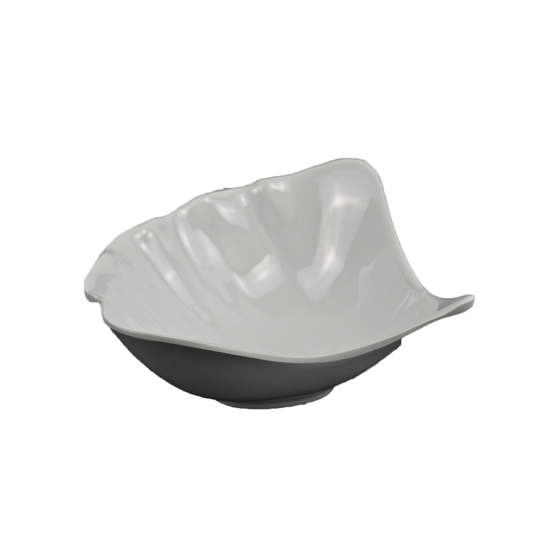 Vague Melamine White Shell Plate - Al Makaan Store