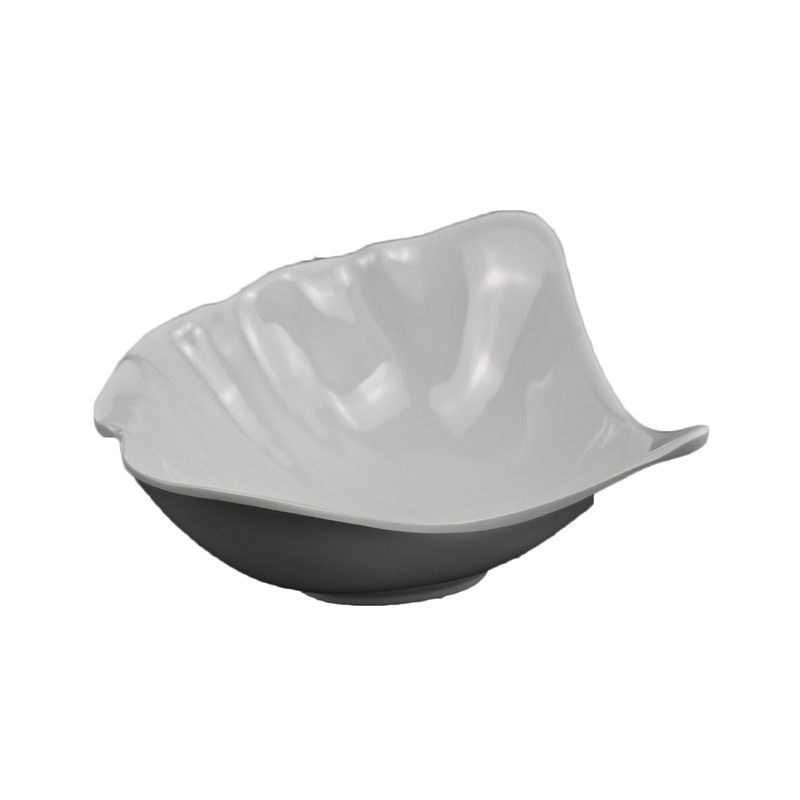 Vague Melamine White Shell Plate - Al Makaan Store