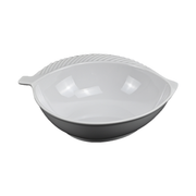 Vague Melamine White Leaf Bowl - Al Makaan Store
