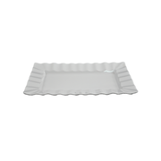 Vague Melamine White Rectangle Plate - Al Makaan Store