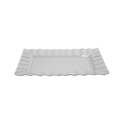 Vague Melamine White Rectangle Plate - Al Makaan Store