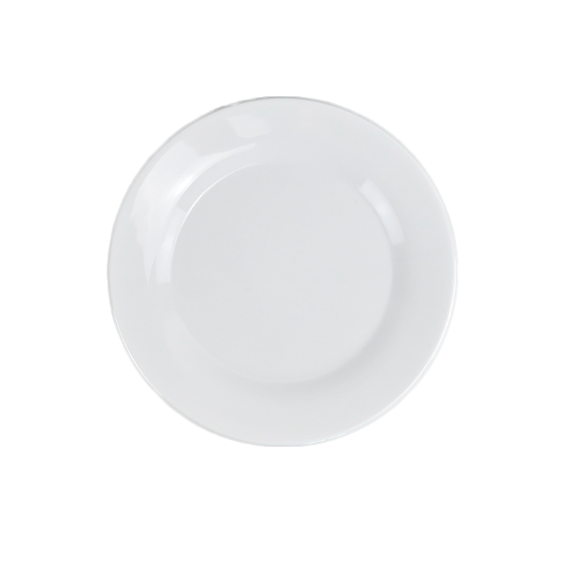 Vague Melamine White Meat Plate - Al Makaan Store